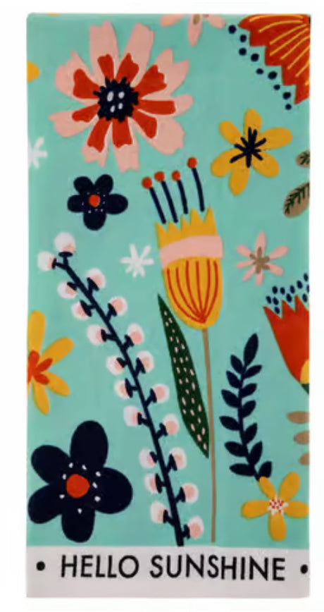 Tea Towel by Karma - “hello sunshine” - Jilly's Socks 'n Such