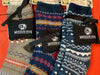 Aromasoles MODERN MAN Bourbon & Shea Butter Infused Gripper Slipper Socks-3 Nordic design colors