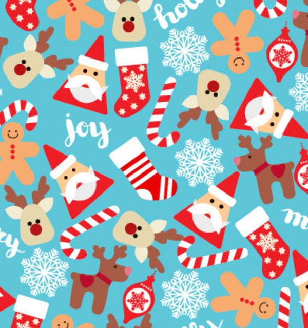 Compression Socks- Christmas Cutouts - Jilly's Socks 'n Such