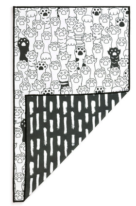 Paws and Stripes Absorbent Reversible Towel - 18x30in by Demdaco