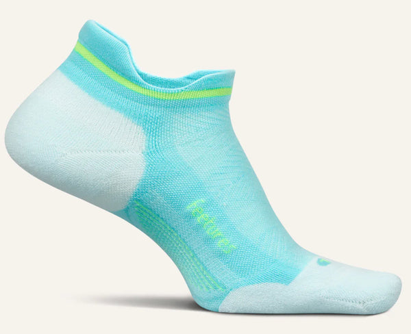 Elite Max cushion no show tab socks by Feetures- “Aqua Surf”