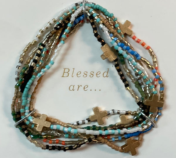 “Blessed are…” Multi-strand Bracelet - Jilly's Socks 'n Such