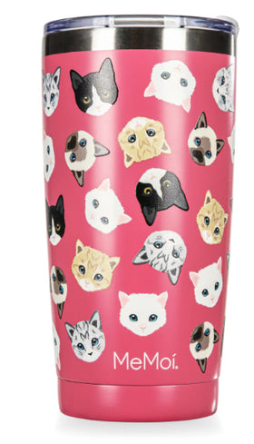 THERMAL INSULATED STAINLESS STEEL CATS 20 OZ COFFEE TUMBLER
