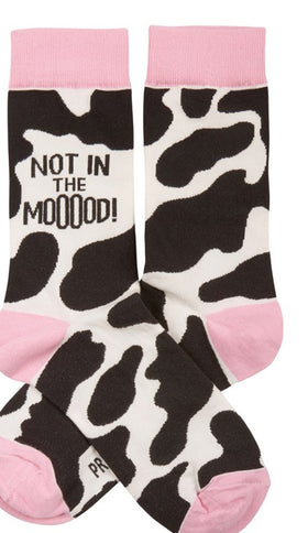 Not In The Mooood Socks - One Size