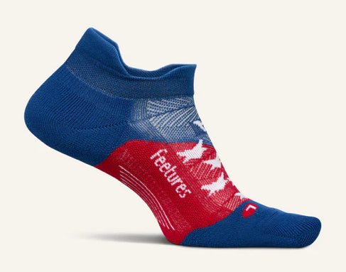 Elite Max cushion no show socks by Feetures- “Americana” - Jilly's Socks 'n Such