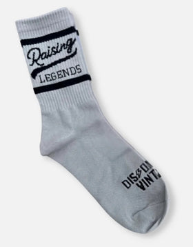 RAISING LEGENDS unisex socks by Disohrted Vintage