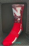 Nebraska ‘N’ phonon curve-zubaz zoom Socks - Jilly's Socks 'n Such
