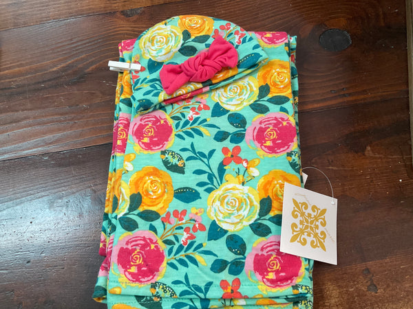 Swaddle and Beanie Set from Jane Marie - Jilly's Socks 'n Such