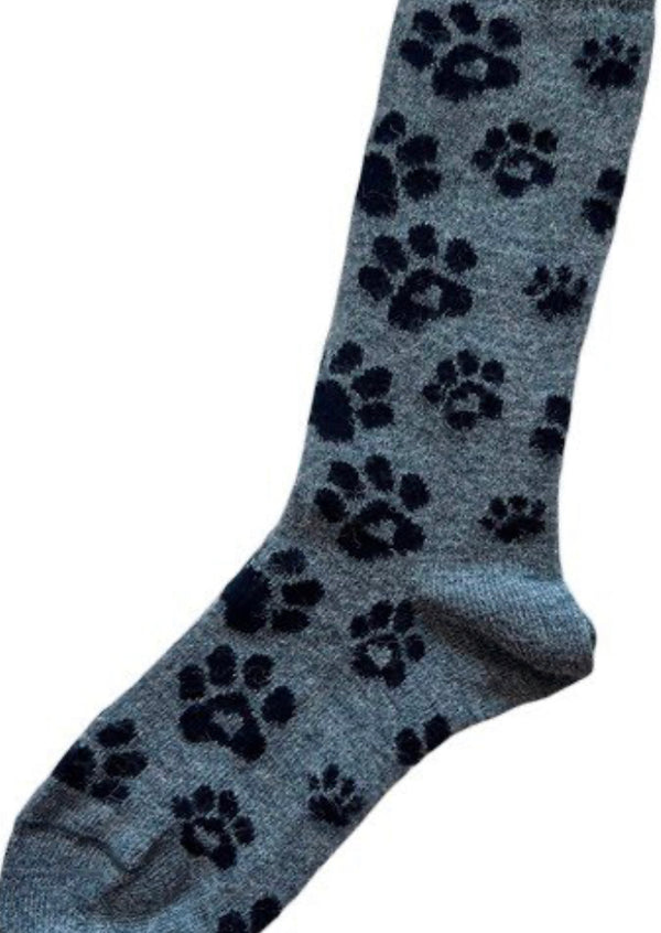 Women’s  Alpaca Socks - Dog Paw - Jilly's Socks 'n Such