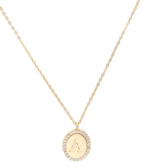 “Samantha” initial necklace by Michelle McDowell