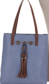 Liz Soto “Jane” horsebit tote with tassel - 4 colors - Jilly's Socks 'n Such