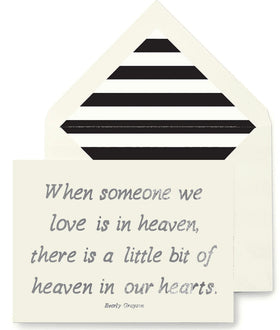 “When someone we love…..…” Greeting Card