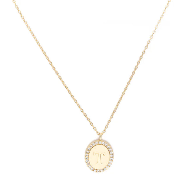 “Samantha” initial necklace by Michelle McDowell - Jilly's Socks 'n Such