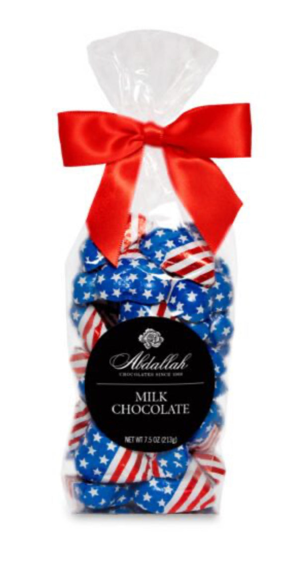 Patriotic Celebration Hearts Milk Chocolate - 7.5 oz - Jilly's Socks 'n Such