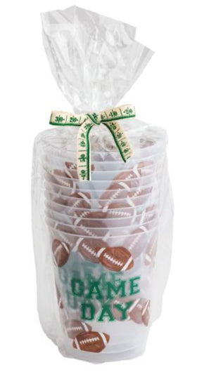 Game Day Tailgate Party Cups - 10 per package