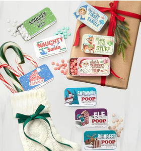 Holiday Mints in a novelty tin