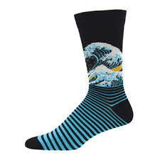 Men's Wave Bamboo Socks