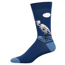 Men's Eager Egret Bamboo Socks