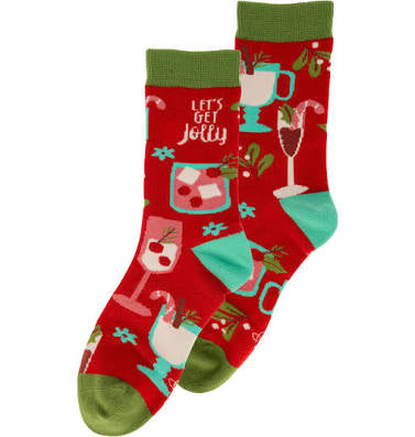 Women’s Karma socks-“Let’s get Jolly”