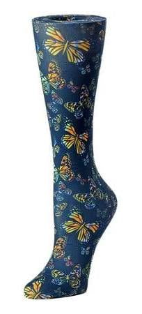 Compression Socks- Black Butterflies