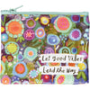 Let good vibes lead the way Zipper Wallet