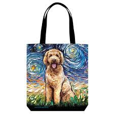 Golden Doodle Starry Night Tote