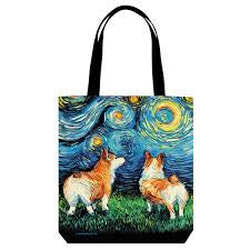 Corgi Starry Night Tote