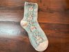 Women’s Blue Textured Socks