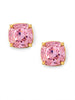 Crystal Stud Earring with 18k Gold-Plated Accents