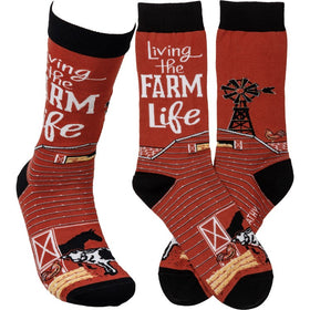 Living the farm life Socks - One Size