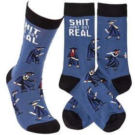 Shit just got real Socks - One Size