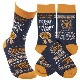 Mother of the freakin year Socks - One Size