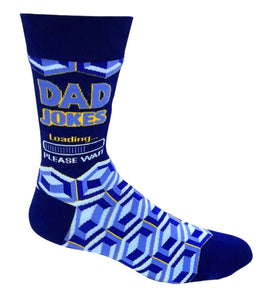 “Dad Jokes” Men’s Novelty Crew Socks