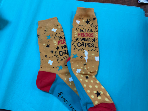 Women’s - Not All Heroes Wear Capes Socks - Jilly's Socks 'n Such