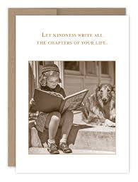 “Let kindness write all the chapters of your life.” Shannon Martin thank you card
