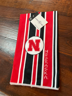 Husker towel-NE Stripe