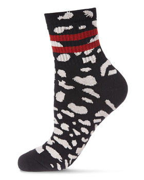 Women’s Retro Ankle Socks - running wild black