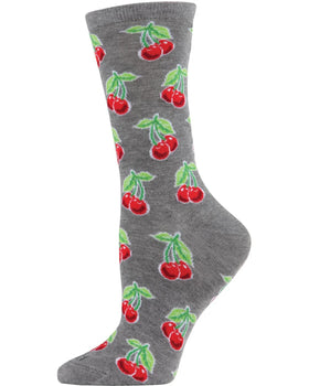 Women’s Cherries Bamboo Socks