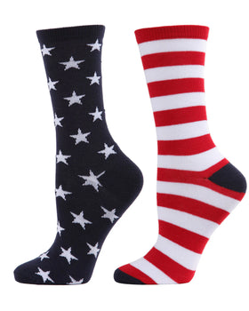 Women’s Stars and Stripes Bamboo Socks