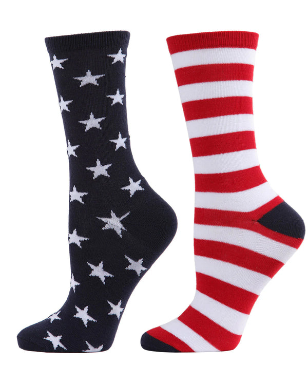 Women’s Stars and Stripes Bamboo Socks - Jilly's Socks 'n Such