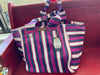 Sun N Sand Oversized Striped Mesh Totes