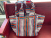 Sun N Sand Oversized Striped Mesh Totes