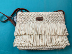 Sun N Sand Paper Straw Crossbody - Natural