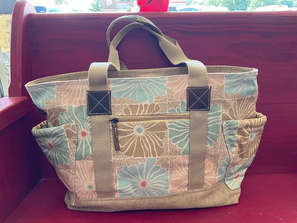 Sun N Sand Flower Shoulder Tote - Jilly's Socks 'n Such