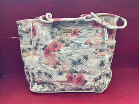 Sun N Sand / Caribbean Joe Retro Island Palms Tote