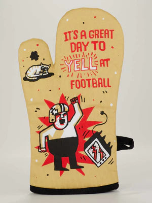 It’s a Great Day to Yell at Football Oven Mitt - Jilly's Socks 'n Such