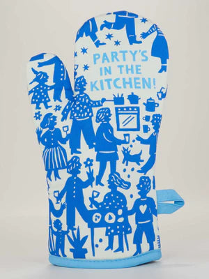 Party’s in the Kitchen Oven Mitt - Jilly's Socks 'n Such