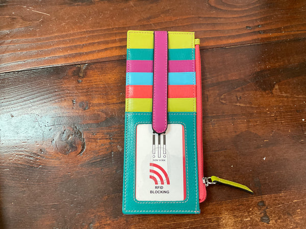 ILI Doubled Sided LONG Credit Card Holder -  Assort. - Jilly's Socks 'n Such