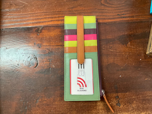 ILI Doubled Sided LONG Credit Card Holder -  Assort. - Jilly's Socks 'n Such