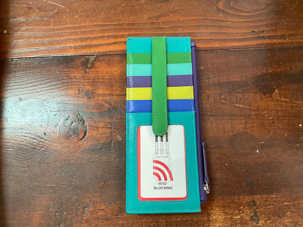 ILI Doubled Sided LONG Credit Card Holder -  Assort. - Jilly's Socks 'n Such